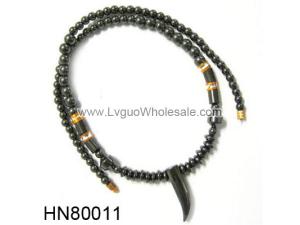 Hematite Claw Stone Pendant Chain Choker Necklace